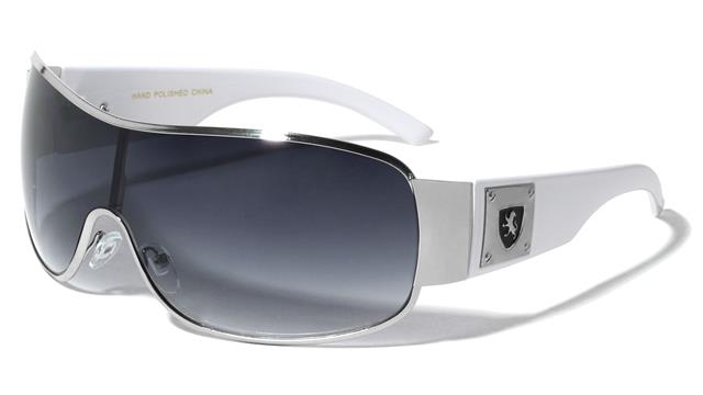 Khan Mens Oversized Wrap Around Shield Sunglasses White Silver Smoke Gradient lens Khan m3410-kn-khan-metal-metal-plate-temple-shield-sunglasses-05_84ddbce0-de5e-464b-aac8-3ba62251cc0e