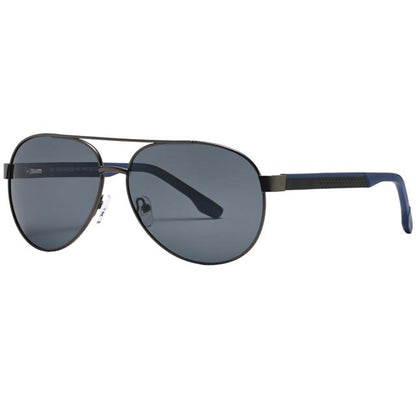 Men's Women's Polarized Pilot Sunglasses Unbranded pl-5317-unisex-aviator-polarized-sunglasses-_5_a2f200cb-ff63-47ae-8bdc-a5ec38bc0b7e Gunmetal Black & Blue Smoke Lens