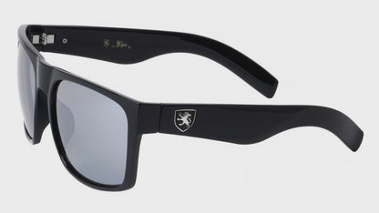 Mens High Quality Flat Top Classic Retro Sunglasses with Super Dark Lens or Silver Mirror