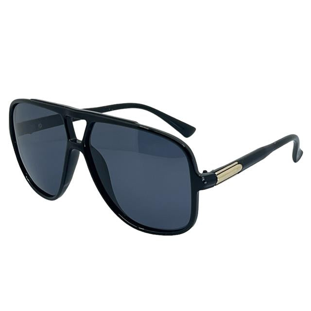 Retro Pilot Sunglasses Men's Women's Polarized Lens Unbranded pz-712039-polarized-aviator-sunglasses-2-_4_4f59ffcf-2404-4252-8741-8cb1b5df121e Gloss Black Gold Smoke Lens