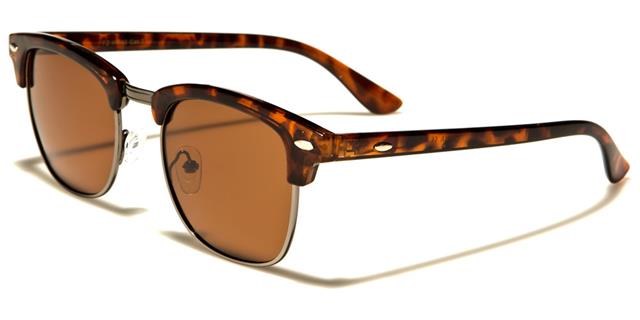 Half Rim Polarized Sunglasses Anti-Glare Glasses Brown Gunmetal Brown Lens Unbranded wf13-pze_189358a2-5383-43f3-9e92-377cd234712a