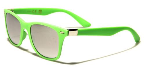 Horn Rim Sunglasses With Mirror lens Green Silver Mirror Retro Optix wf15-mme_6ba87c81-ac9c-476a-8e1e-87afb6796213