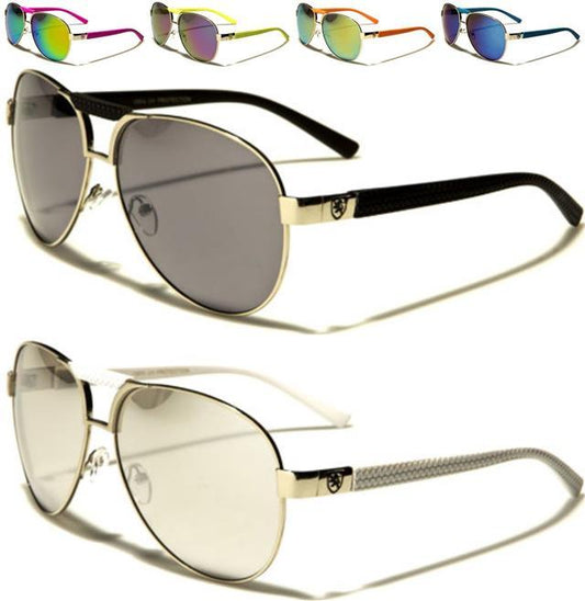 Designer Retro Brow Bar Mirrored Pilot Sunglasses for Men Khan 10341_e923d4fa-68e4-4aa6-94ab-080c88c8b79c