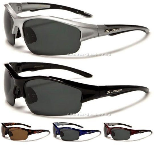 Sports Semi-Rimless Polarized Wrap Sunglasses Unisex x-loop 11021_284ea055-f5ce-4632-9807-9991cacca269