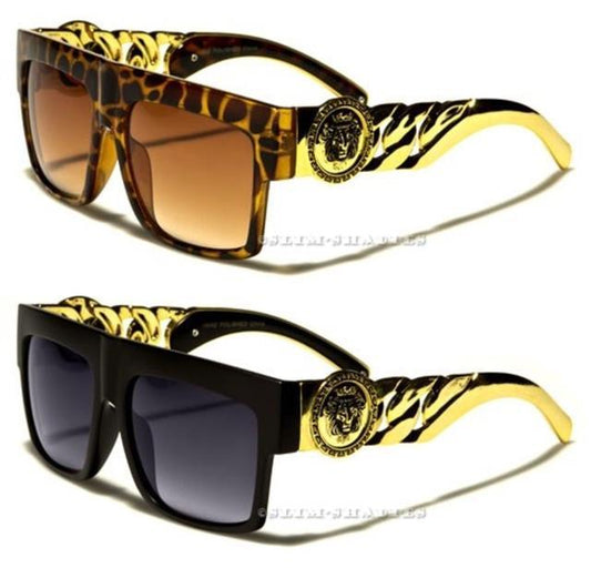 Oversized Chain Temple Flat top Classic sunglasses Unisex Kleo 13641_03f7bbfc-513d-4963-8a43-58c845ffcfa3