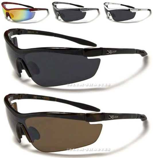 Xloop Big Semi-Rimless Sports Wrap Around Sunglasses x-loop 15511_0dcd0507-6f11-4b10-a3d8-fc7cd5d2e161