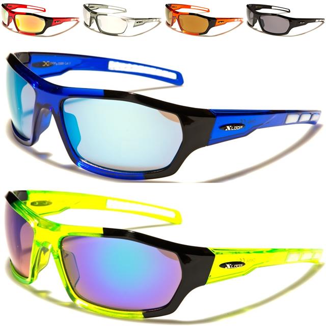 X-Loop Cricket Mirrored Sports Wrap sunglasses x-loop 2569