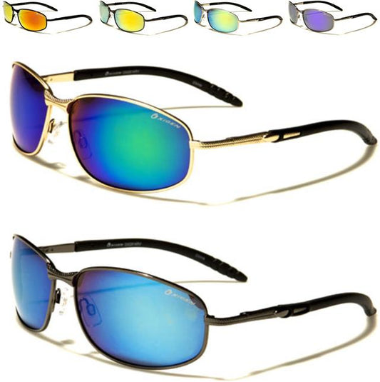 Oxigen Men's Wrap around Mirrored Sports Sunglasses Oxigen 2814RV