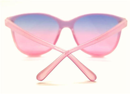 Round Colourful Flat Cat Eye Sunglases for Women Unbranded 3-P30184