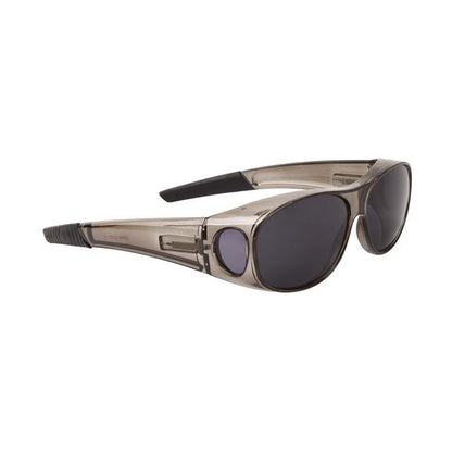Designer Mirrored Cover Fit Over Glasses Sunglasses Grey/Smoke Lens Unbranded 36723-4