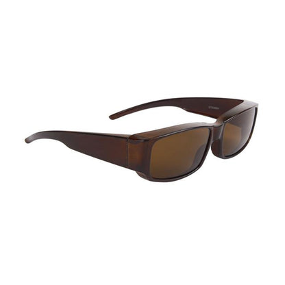 Unisex Mirrored Polarized Cover Over fit over OTG glasses sunglasses. Brown Brown Lens Unbranded 36921-1