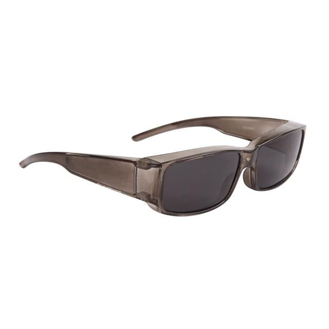 Unisex Mirrored Polarized Cover Over fit over OTG glasses sunglasses. Grey Smoke Lens Unbranded 36921-2