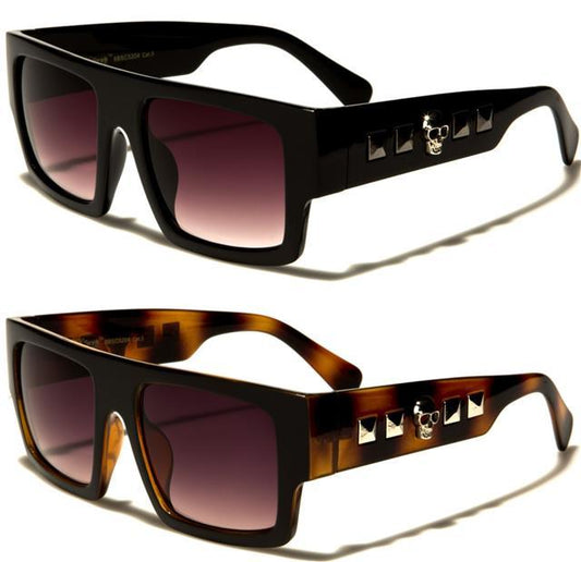 Unisex Gothic Skull Logo Flat Top classic Sunglasses for Men and Women Black Society 5204_efbbf472-597f-4f6d-8d67-de6f670cf6c8