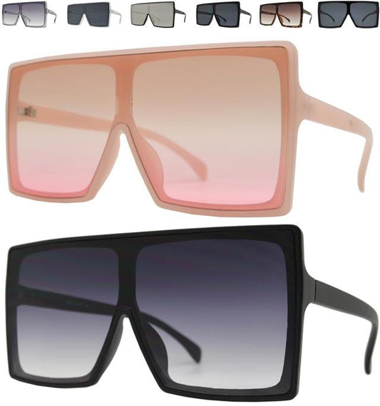 Women's Oversized Square Shield Sunglasses Unbranded 7985b