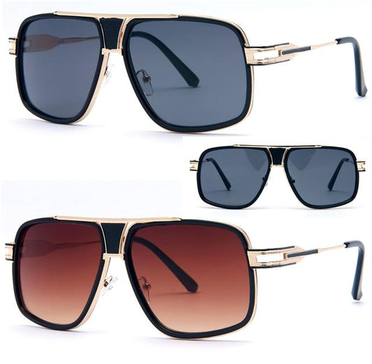 Men's Designer Metal Pilot Sunglasses Unbranded 8799_0