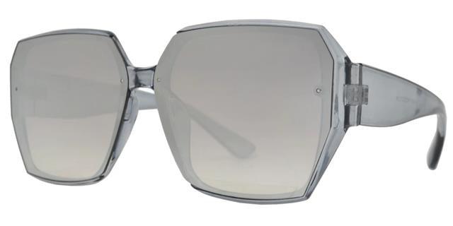 Women's Square Big Butterfly Sunglasses Crystal Grey Smoke Mirror Lens Unbranded 8836e