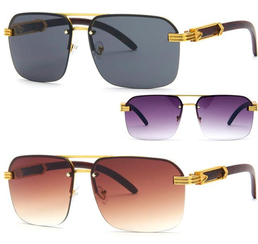 Men's Designer Luxury Pilot Sunglasses Unbranded 8941-0