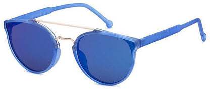 Women's Eyedentification Flat Lens Round Mirror Sunglasses Eyedentification 8EYED13063trendingsunglasses8