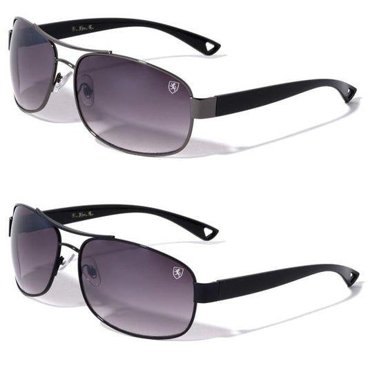 Retro Mens Khan Pilot Sunglasses designer shades UV400 Khan 8KN-2013-a
