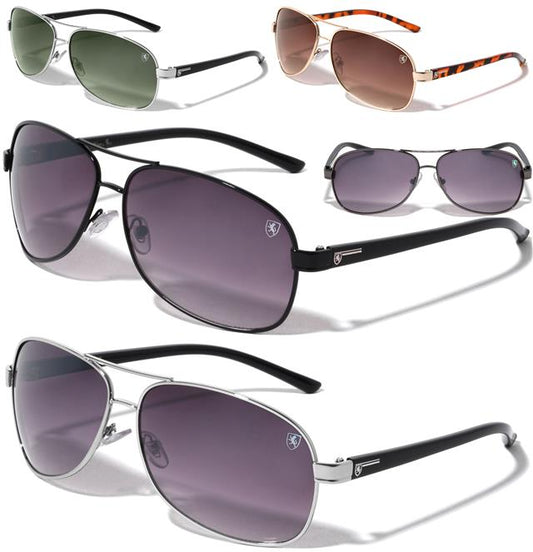 Vintage for Men's Ladies Women's Pilot Sunglasses Khan 8KN-2015-khan-metal-frame-tear-shape-aviators-sunglasses-00