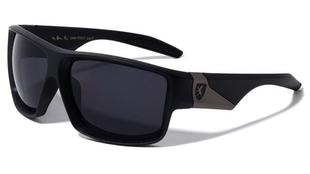 Men's Large Sports Khan Wrap Around Luxury Designer sunglasses UV400 Matt Black Black Lens Khan 8KN-P7017-khan-plastic-square-sports-sunglasses-06