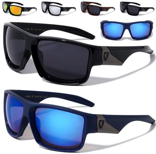 Men's Large Sports Khan Wrap Around Luxury Designer sunglasses UV400 Khan 8KN-P7019