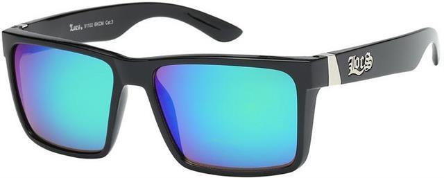 Oversized Designer Locs Black Square Mirrored Classic 80's Sunglasses for Men Gloss Black Green & Blue Mirror Lens Locs Shades 8LOC91102BKCM2_2048x2048_1b64b778-16a9-4604-be00-2dba73bd105f