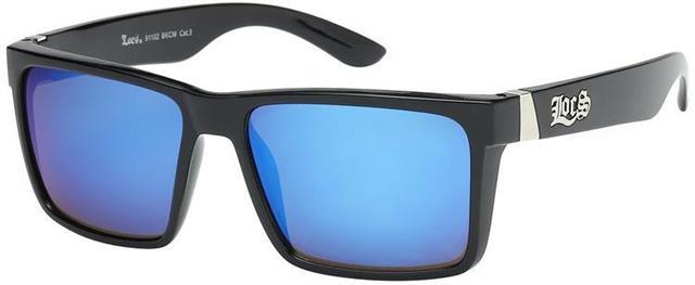 Oversized Designer Locs Black Square Mirrored Classic 80's Sunglasses for Men Gloss Black Blue Mirror Lens Locs Shades 8LOC91102BKCM3_2048x2048_c9c5dc9d-1c5e-4710-b2f2-bb2d4a01d17b