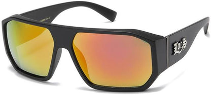 Locs Black Oversized wrap around Gansta Hip Hop Sunglasses Locs Shades 8LOC91183-MBRV-2