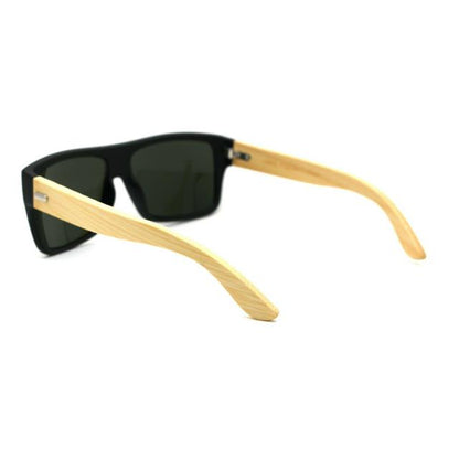 Men's Women's Wooden Bamboo Large Retro Sunglasses Superior 8SUP89011-000