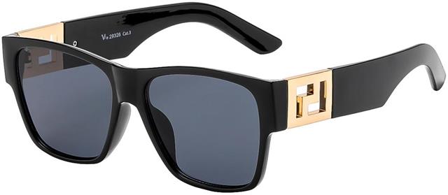 VG Oversized Classic Sunglasses for Women Black/Gold/Smoke Lens VG 8VG29326-4