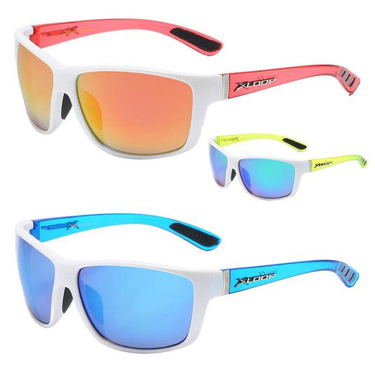 Men's Small Extreme sports Running Cycling Xloop Mirrored Sunglasses X-Loop 8X2606