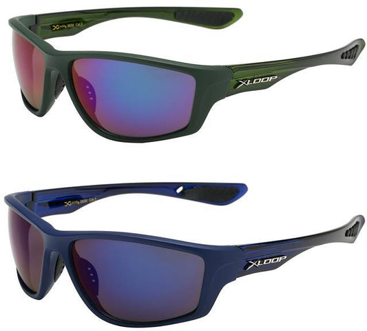 Men's X-Loop sports Sunglasses Mirrored Great for Running Cycling X-Loop 8X2632