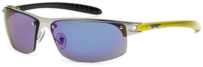 Xloop Semi-Rimless Sports Wrap Around Sunglasses x-loop 8XL13585