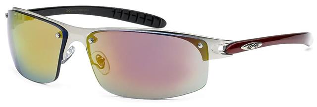 Xloop Semi-Rimless Sports Wrap Around Sunglasses x-loop 8XL13586