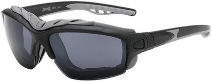 Chopper Motorcycle Riding Goggles Sunglasses for Men Black Grey Smoke Lens Choppers 8cp929-4