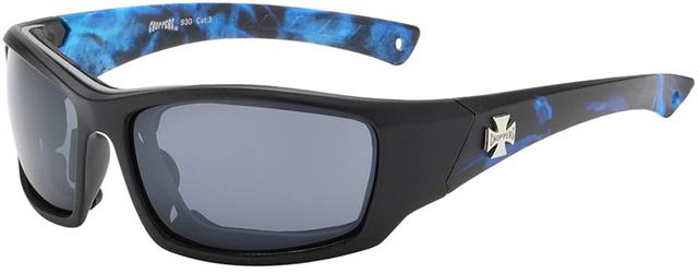 Chopper Motorcycle Riding Flame Goggles Sunglasses Black Blue Smoke Lens Choppers 8cp930-3