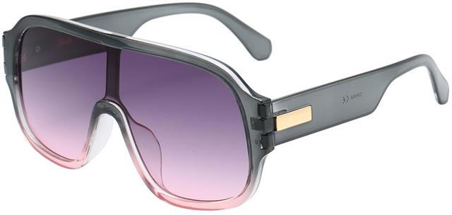 Hip Hop Celebrity Will Iam Style Inspired Sunglasses Grey & Pink Smoke & Pink Gradient Lens Giselle 8gsl22375-5