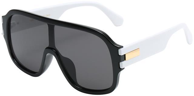 Hip Hop Celebrity Will Iam Style Inspired Sunglasses Black White Smoke Lens Giselle 8gsl22375-6