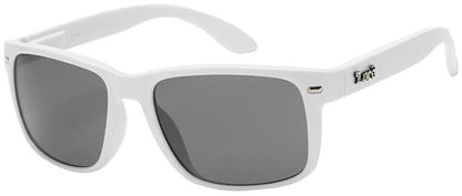 Designer Locs Black or white Classic 80's Sunglasses for Men White Smoke lens Locs Shades 8loc91109wht1