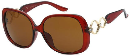 VG Designer Inspired Big Rhinestone Butterfly Sunglasses for women Brown Gold Brown Lens VG 8rs18922