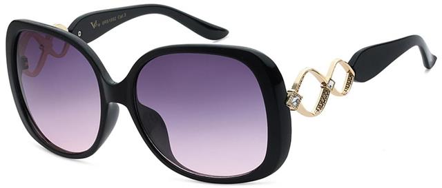 VG Designer Inspired Big Rhinestone Butterfly Sunglasses for women Black Gold Pink Smoke Gradient Lens VG 8rs18923