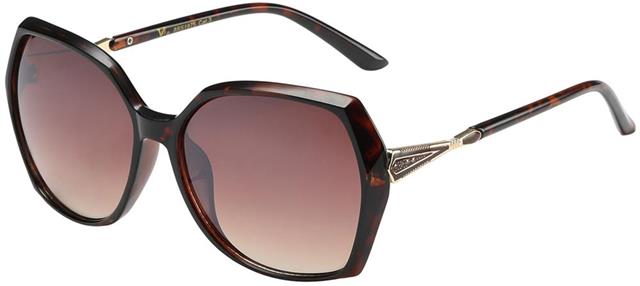 VG Oversized Square Butterfly Sunglasses for women Tortoise Brown Gold Brown Gradient Lens VG 8rs19751