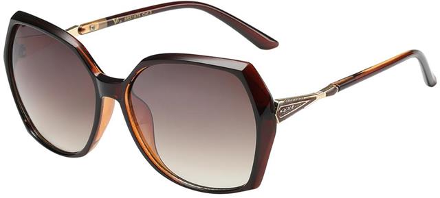 VG Oversized Square Butterfly Sunglasses for women Brown Gold Brown Gradient Lens VG 8rs19755