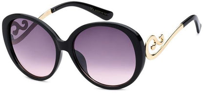 VG Oversized Swirl Retro Butterfly Sunglasses for women VG 8vg291456 Black Gold Smoke Pink Gradient Lens