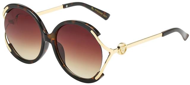 VG Designer Inspired Big Flat Butterfly Sunglasses for women Tortoise Brown Gold Brown Gradient Lens VG 8vg29328-1