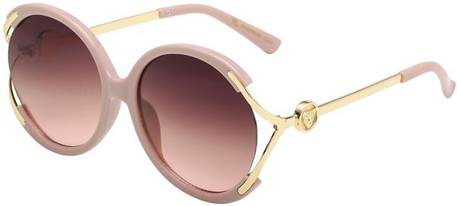 VG Designer Inspired Big Flat Butterfly Sunglasses for women VG 8vg29328-2 Pink Gold Brown Gradient Lens