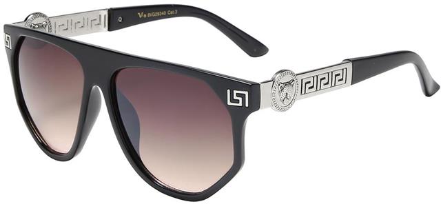 VG Oversized Soho Classic Sunglasses for women Black Silver Brown Gradient Lens VG 8vg29340-1