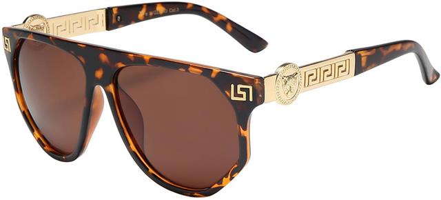 VG Oversized Soho Classic Sunglasses for women Tortoise Brown Gold Brown Lens VG 8vg29340-4