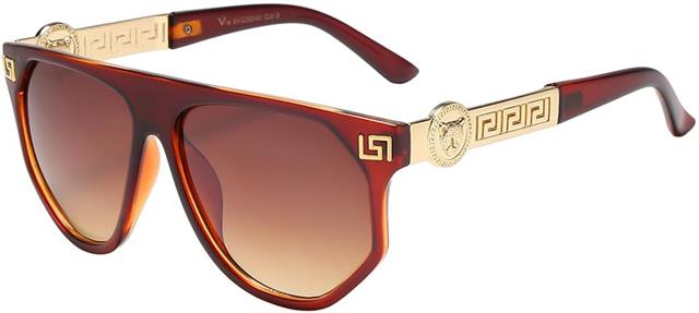 VG Oversized Soho Classic Sunglasses for women Brown Gold Brown Gradient Lens VG 8vg29340-6